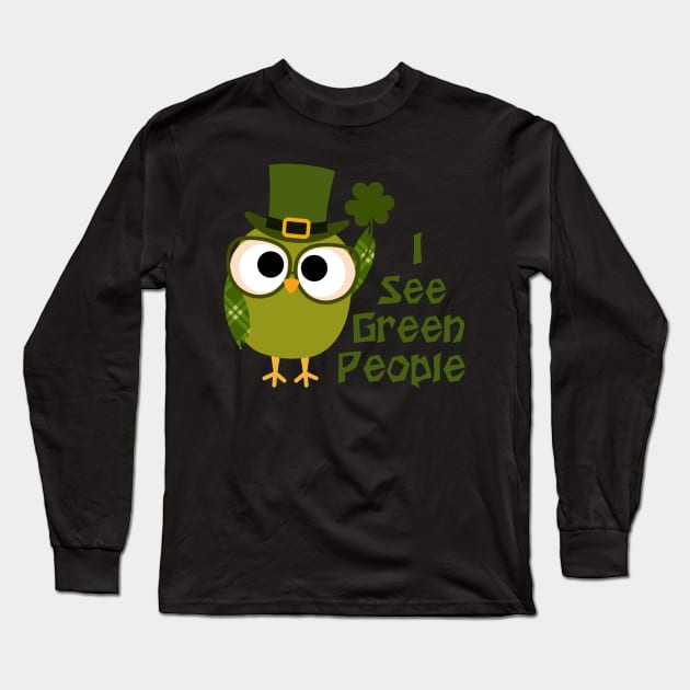 I See Green People! Long Sleeve T-Shirt by PeppermintClover